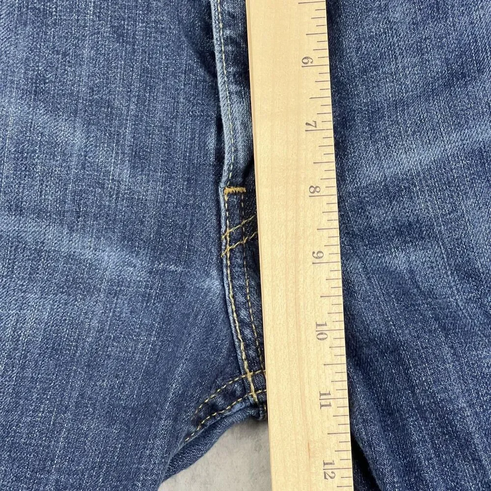 Levi's 514 Mens 36x34 Blue Medium Wash Straight Leg Jeans 100% Cotton Workwear